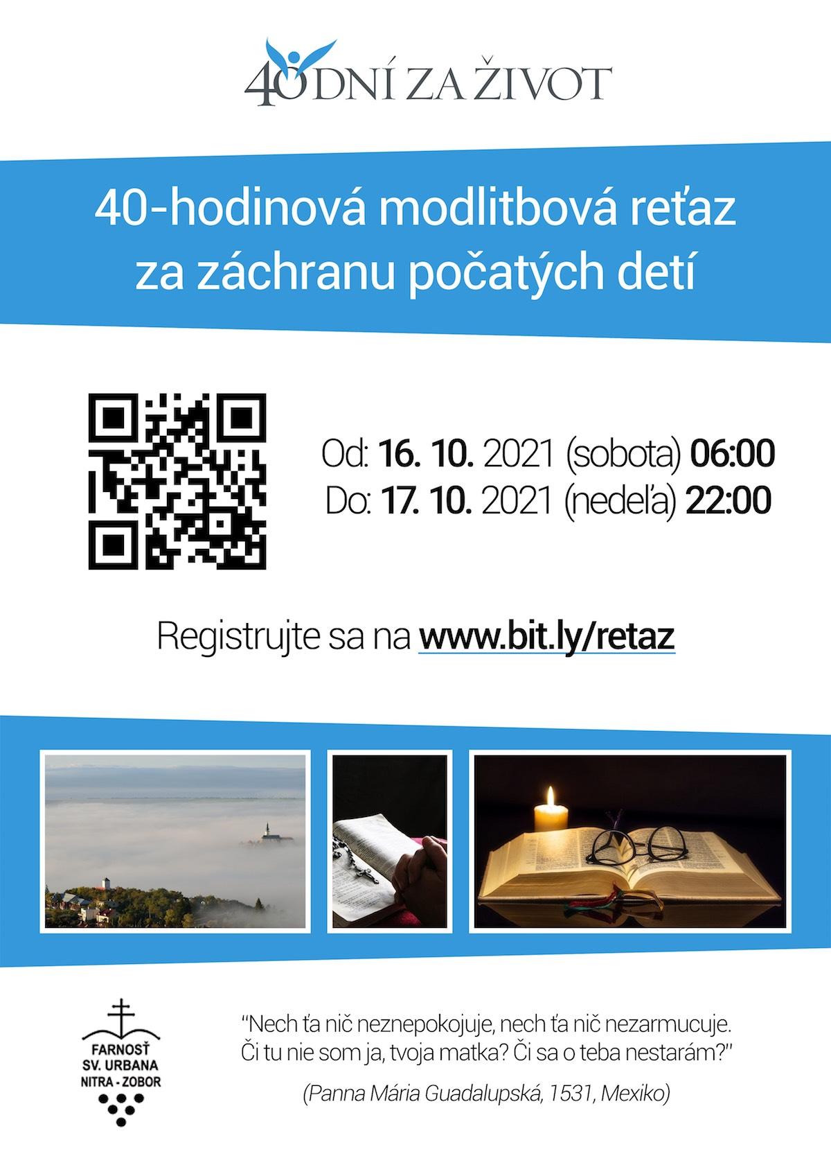 Bratislava, 40 dni za zivot, plagat