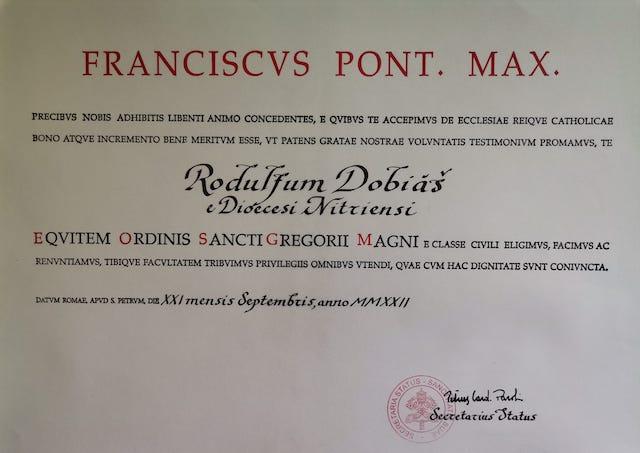 Nitra, Dobias, Judak, ocenenie
