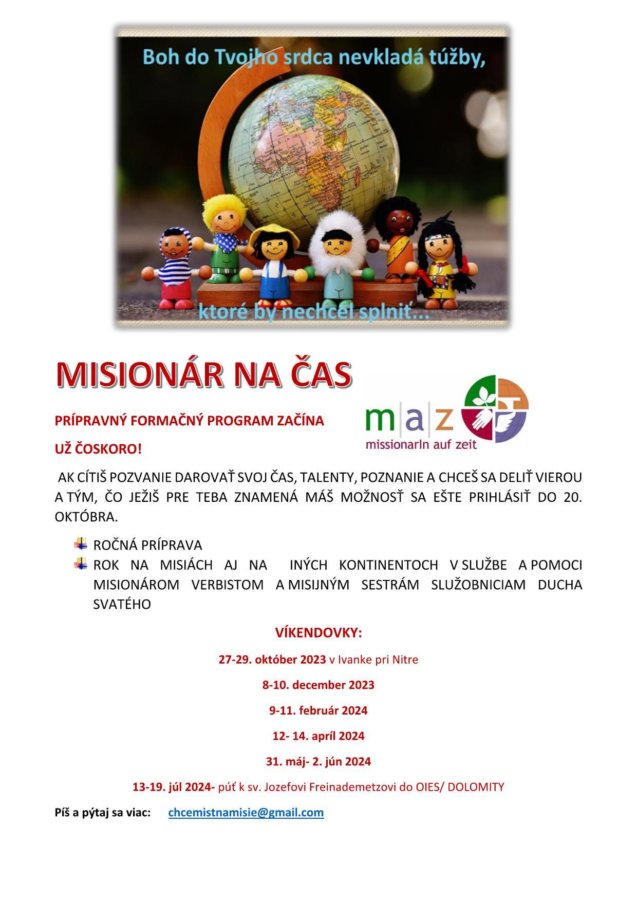 Bratislava, misionar, plagat