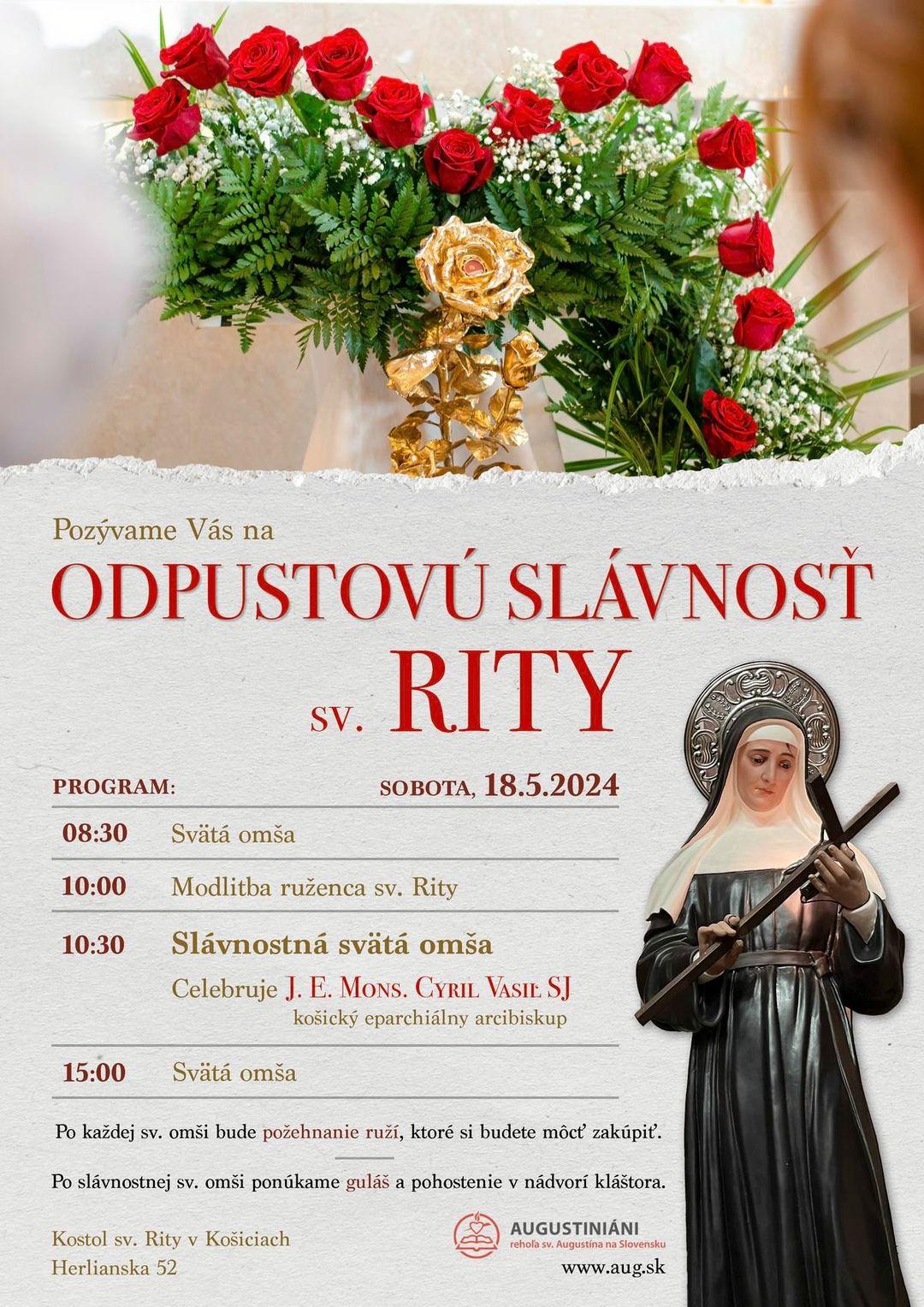 Košice, Rita, slávnosť