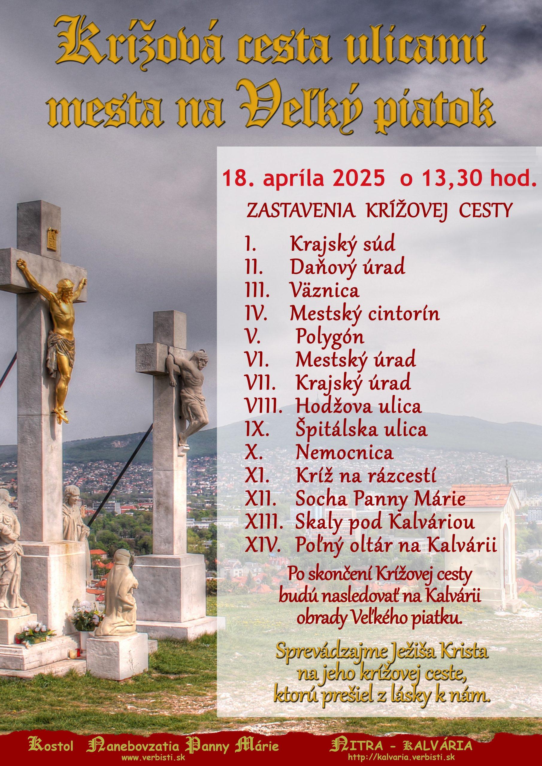 Nitra, krížová, plagát