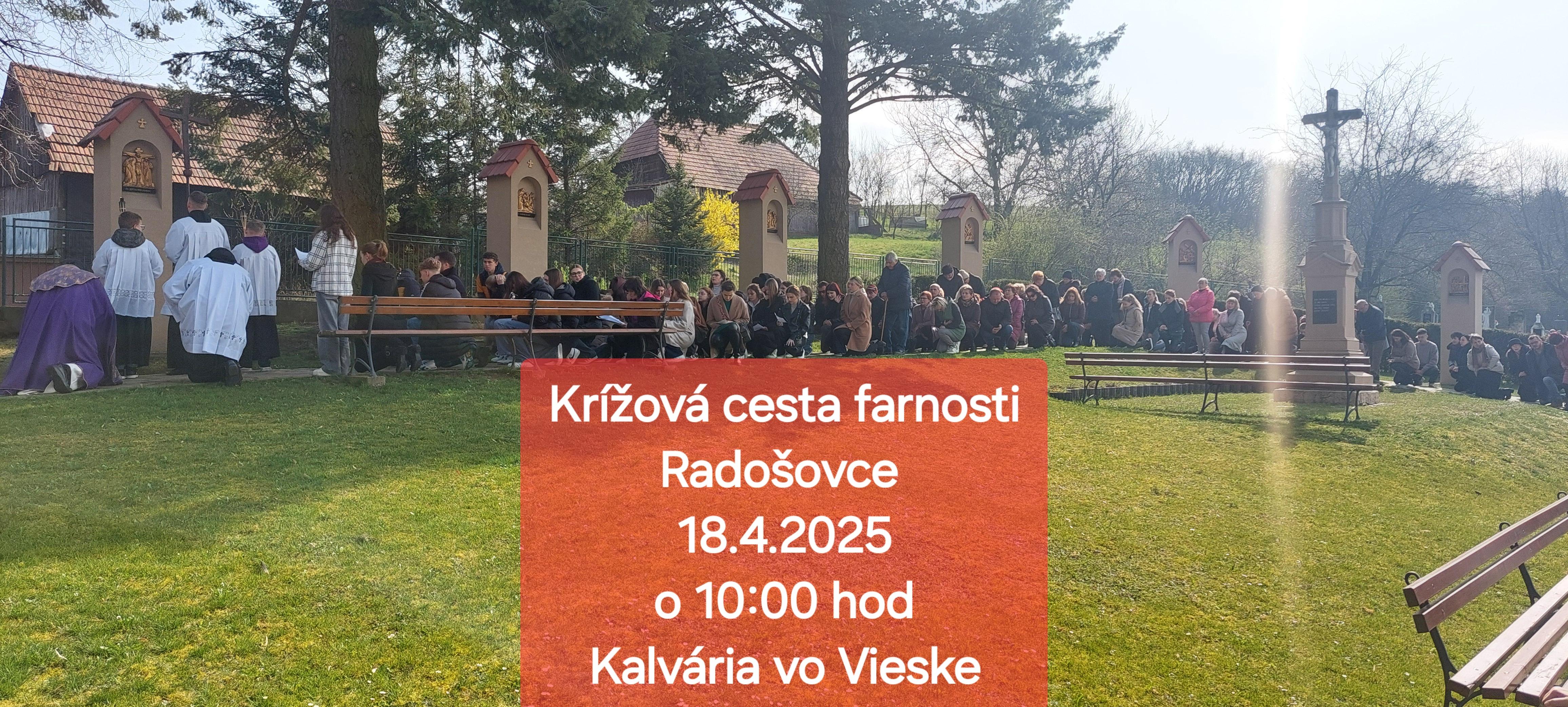 Vieska, krizova, cesta, plagat