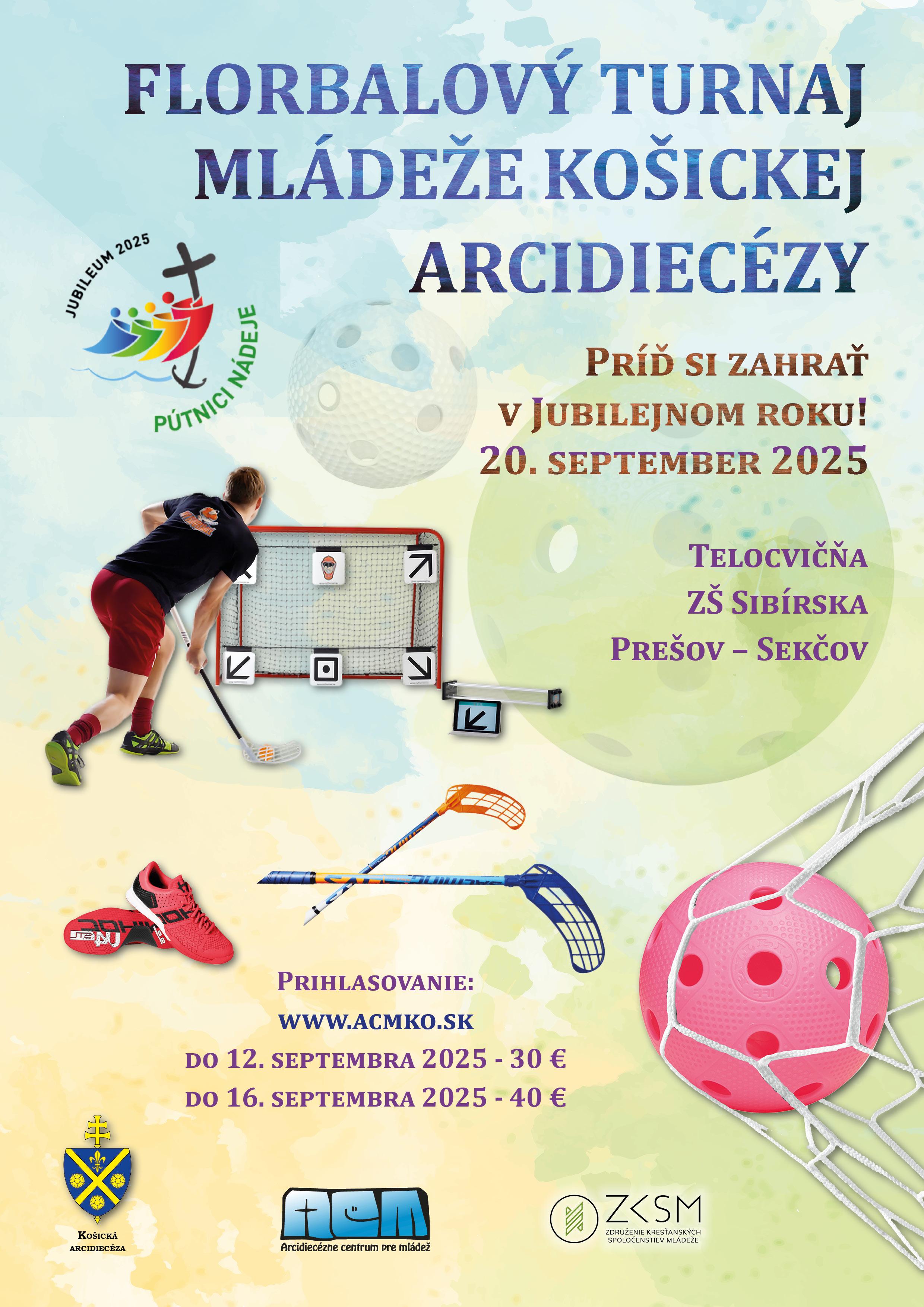 Pre�ov, florbal, turnaj, plagat