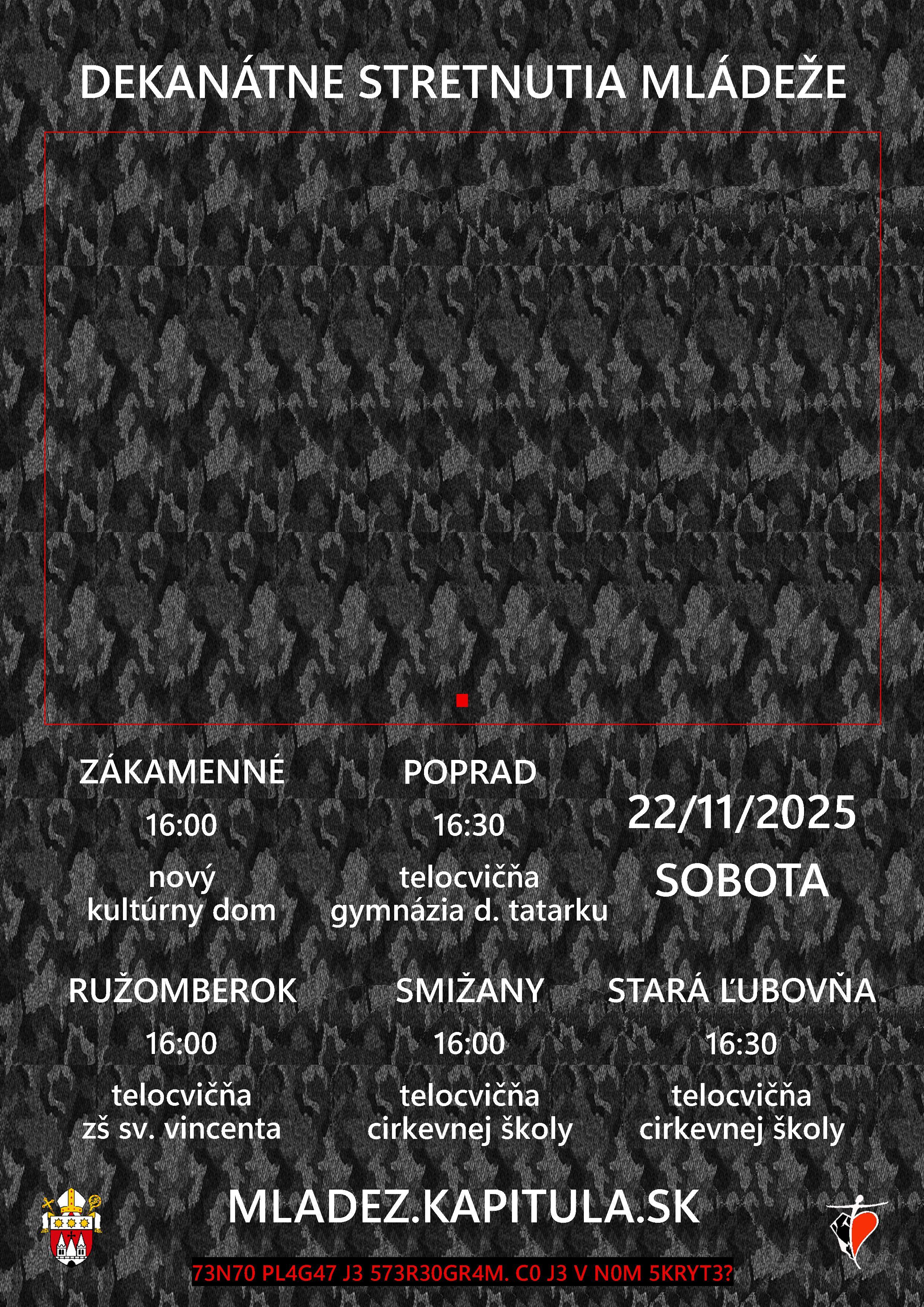 Spi�sk� Kapitula, dekanatne,stretnutia,mladez,plagat