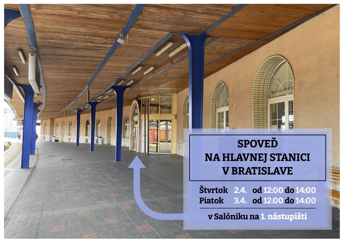 Bratislava, biskup, Ha�ko, stanica, spovedanie, plagat