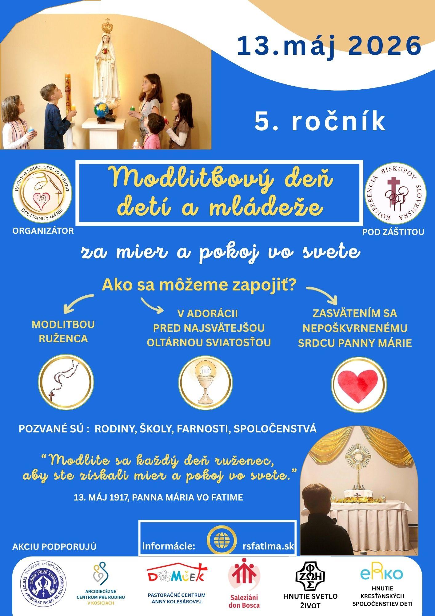 Fatima, modlitba, deti, plagat