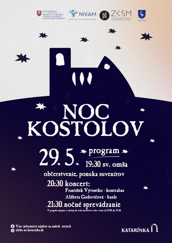 Noc kostolov, Katarinka, 2026