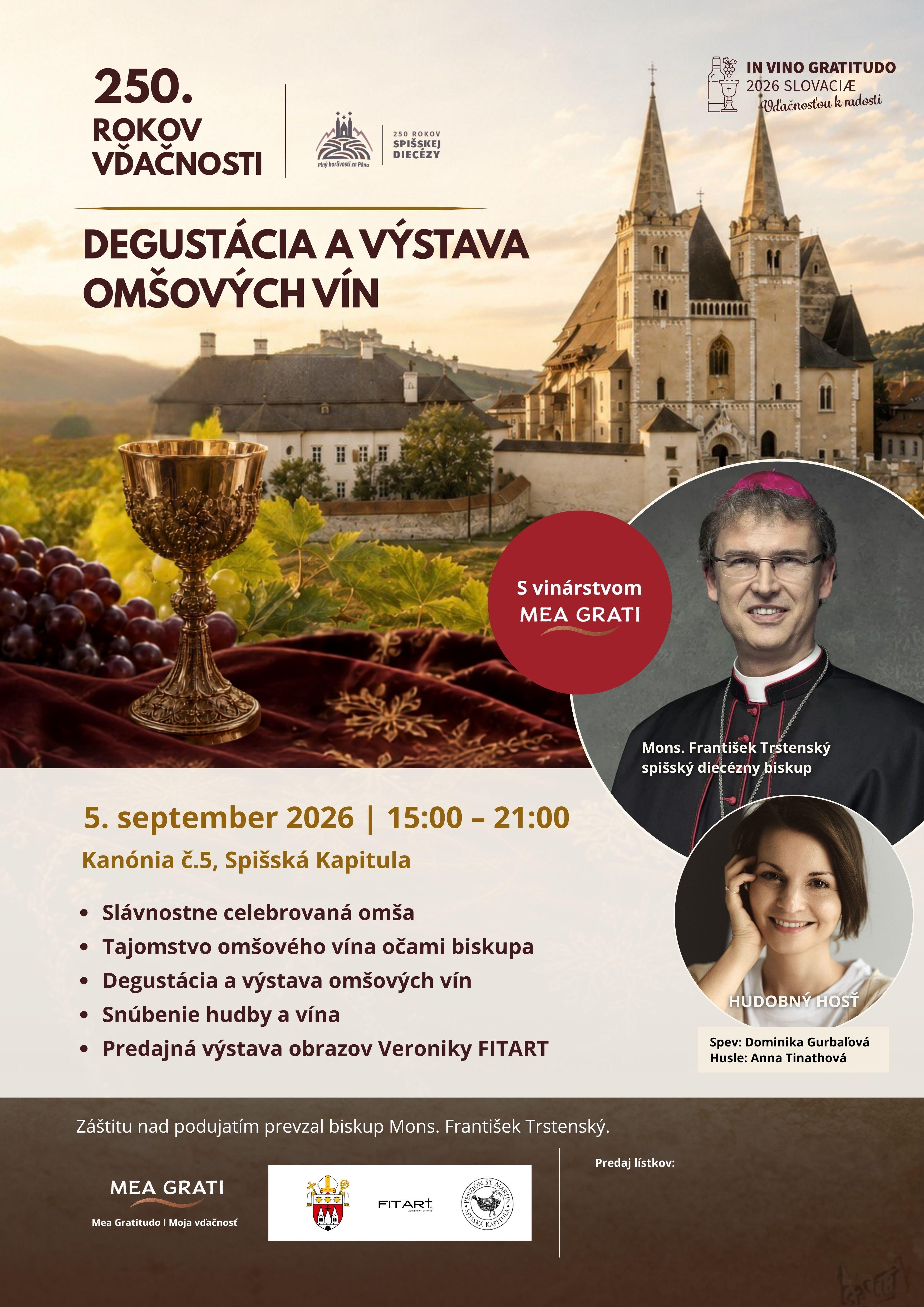 Spišská Kapitula, degustácia, víno, plagát
